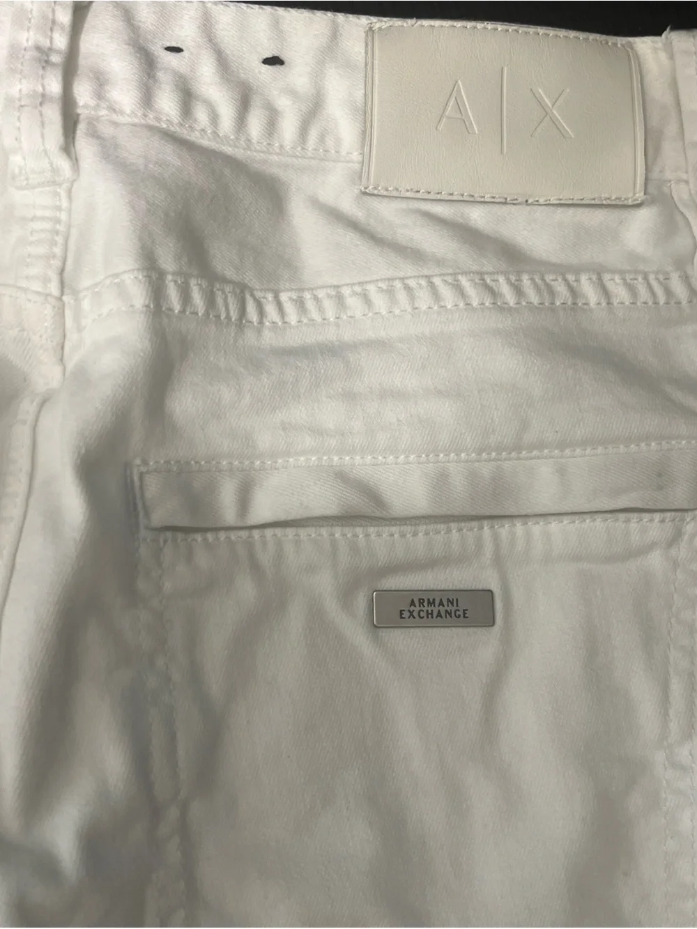 Armani Exchange A|X J27 Men's White Skinny Biker Stretch Jeans 32x30. See Pics
